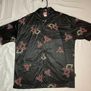 Tonic Clothing By BV Ethic. Black And Red Bowling Shirt. X Large. Made In USA.
